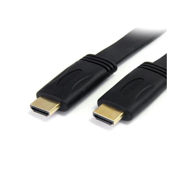 （まとめ） StarTech.com イーサネット対応ハイスピードHDMIケーブル 1.8m HDMI（オス）-HDMI（オス） ブラックHDMIMM6FL 1本 [x3セット]