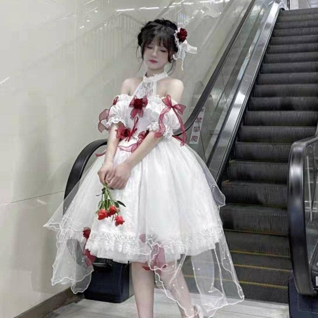 ロリータフルセット ローズフラワーマリアージュjsklolitaフラワーマリアージュ