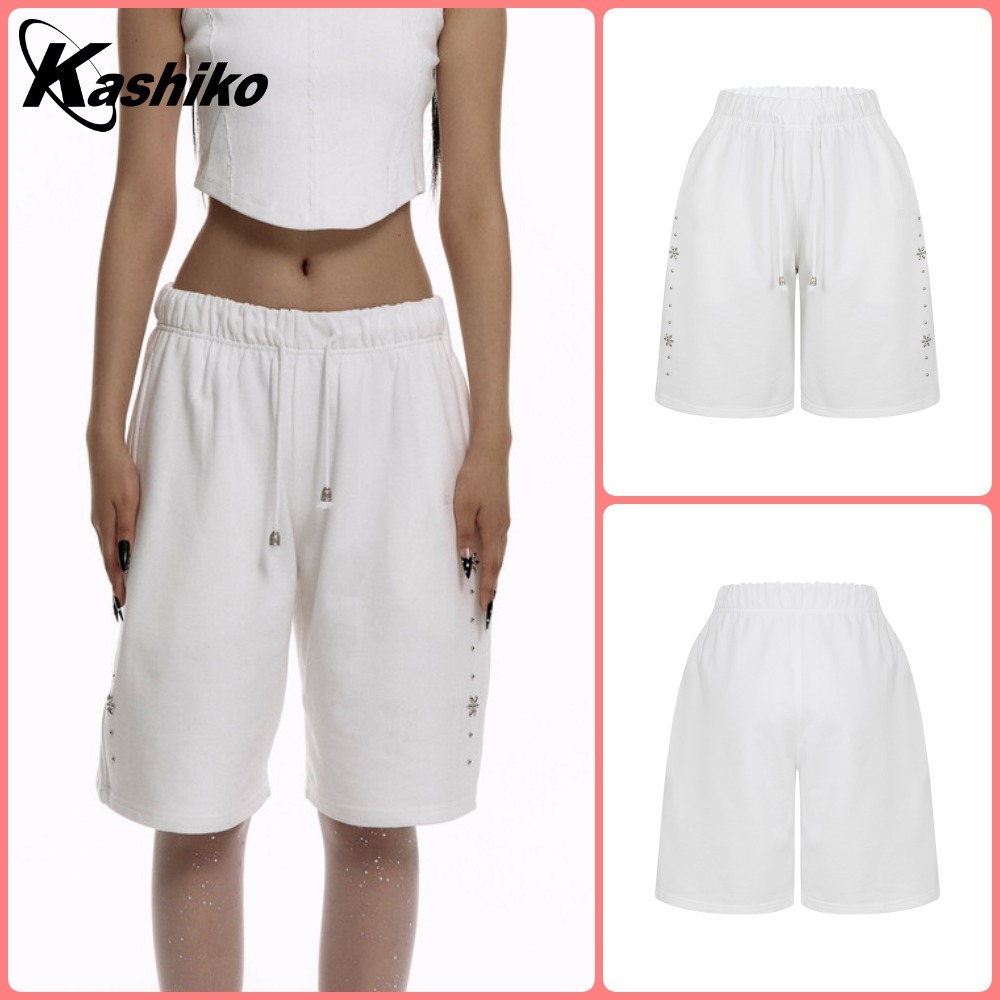 kashiko】Kashiko Comfy : Monk Shorts White ショート・ハーフ