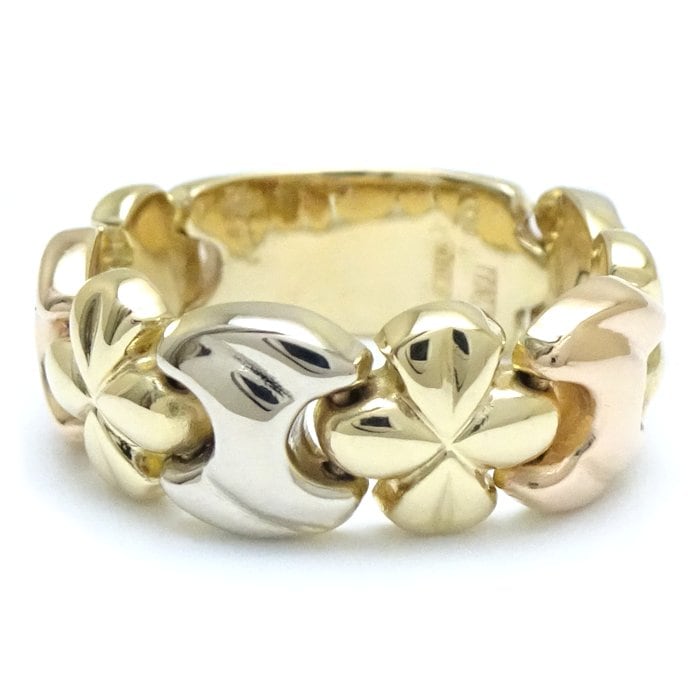 デザイン リング 指輪 15号 K18スリーカラーゴールド/65037【中古】