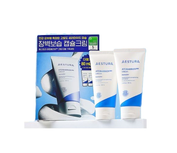 [オリーブヤング/1等クリーム]エストラトバリア365クリーム80MLダブル企画(+セラヒアルアンプル7ML+エイシカセラム3ML)高容量/