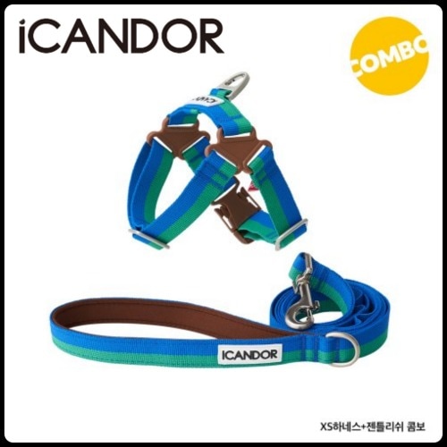 セット商品* ハーネス リード ペット 犬 NO-PULL HARNESS+GENTLE LEASH_FOREST