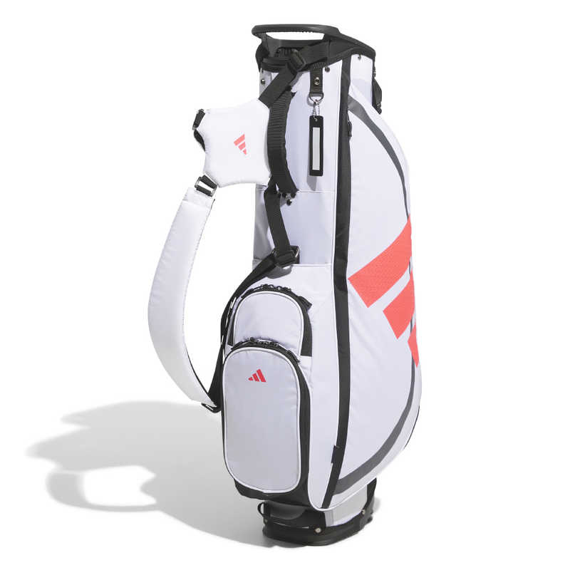 アディダス　メンズ アディゼロ スタンド キャディバッグ White×Lucid Red ［27×24×87cm /3分割］ White×Lucid Red