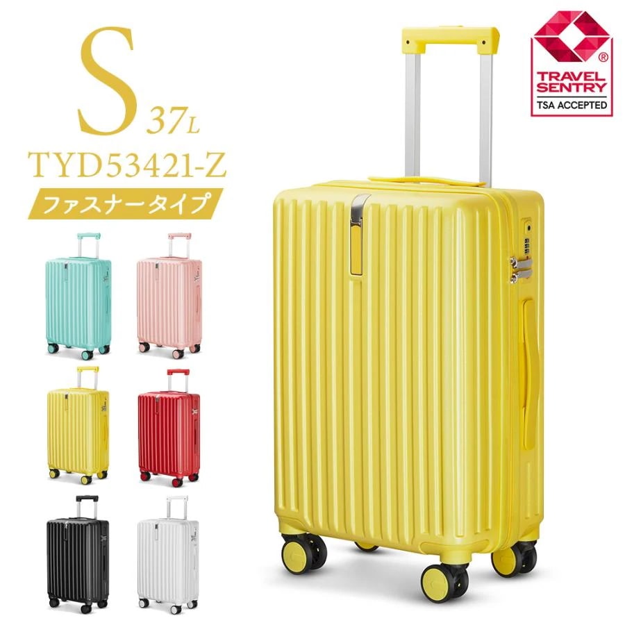 スーツケース 機内持ち込み sサイズ キャリーバッグ s キャリーケース おしゃれ かわいい 1泊 2日 軽量 母の日 プレゼント 新生活 2023 tyd53421-z-s