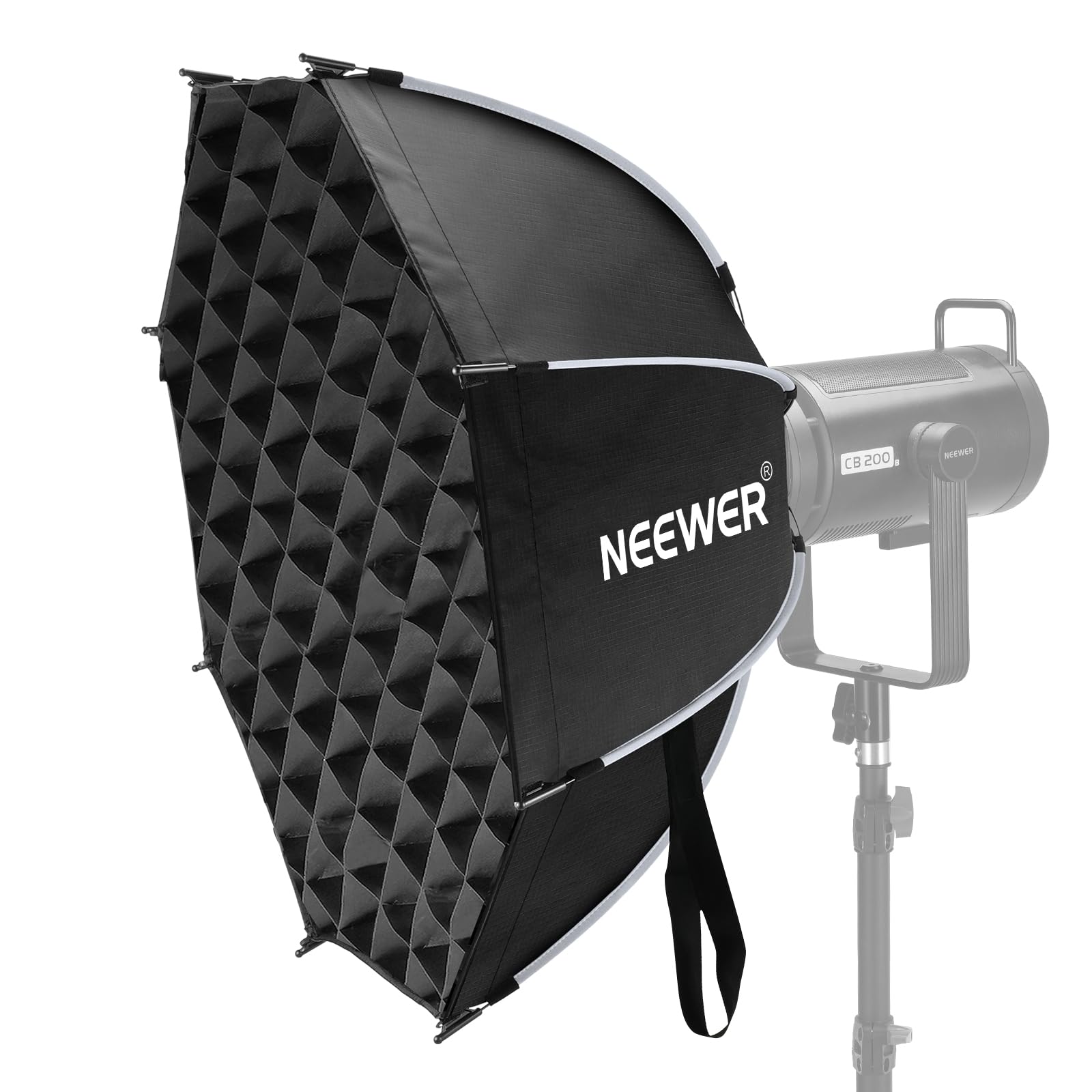 NEEWER 65cm 八角形ソフトボックス オクタゴン Bowensマウント クイックセットアップ 折りたたみ ディフューザー/グリッド/バッグ付 パラボラソフトボックス コンパチブル Aputur