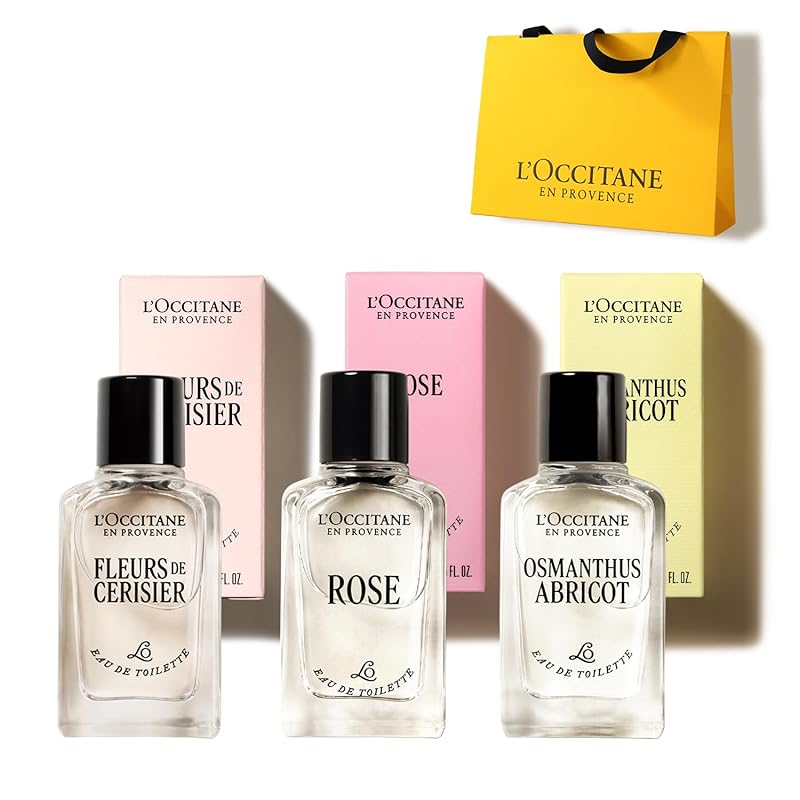 ロクシタン(LOCCITANE) ミニオードトワレコレクション (ミニサイズのオードトワレ 3種ギフトセット） オスマンサスアブリコフルールドスリジエサクラローズ 誕生日 お祝い お礼 お返し