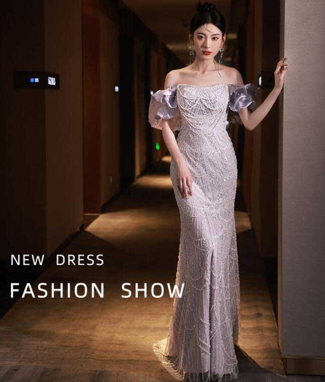 超目玉新品 高級感 ウェディングドレス レディース ドレス エレガント 上品 キレイめ ロング/トレーン ２タイプ フィッシュテール 礼服 宴会 披露宴 パーティードレス 舞台 音楽会 演奏会 司会