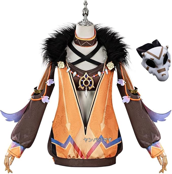 原神 イアンサ コスプレ衣装+マスク(ウィッグ 靴別売り)