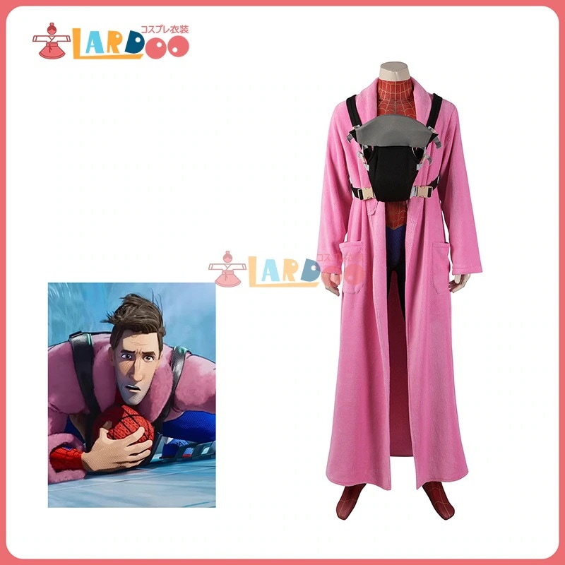 スパイダーマン アクロス・ザ・スパイダーバース ピーター B パーカー コスチューム 全身タイツボデイー コスプレ衣装381