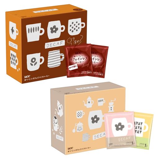 お・い・し・いカフェインレス 【セット商品】 おいしいカフェインレスコーヒー ドリップコーヒー飲み比べアソートセット (レギュラー50袋・コク深め50袋)【ワンドリップ】 7グラム (X 100)