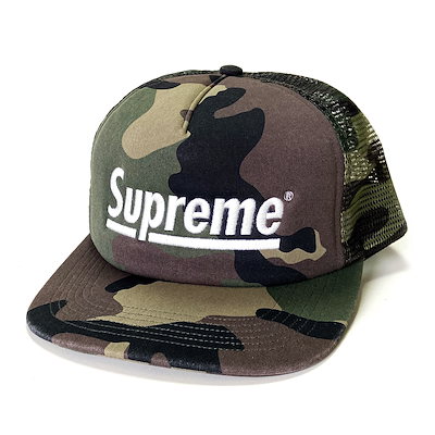 Qoo10] Supreme カモフラージュ柄アンダーラインメッシュバ