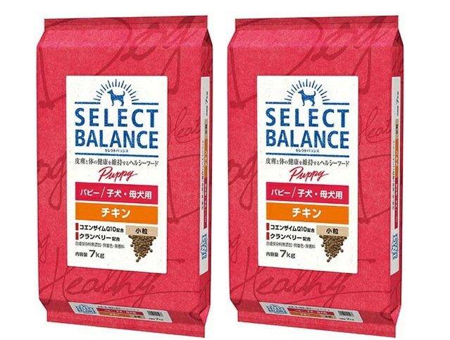 セレクトバランス パピー チキン 小粒 子犬母犬用 7kg 2個セット