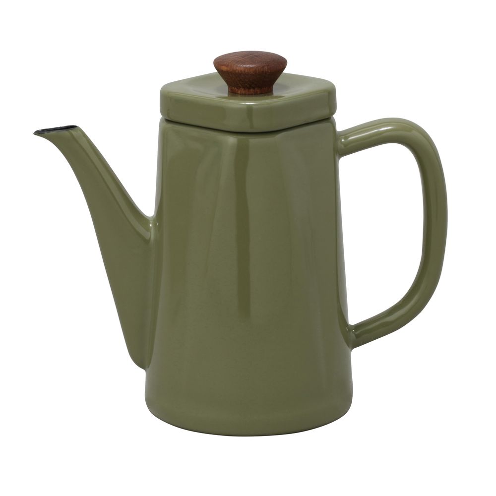 （まとめ買い）野田琺瑯 ANB-1.2POL アンビ コーヒーポット ドリップポット 1.2L オリーブ [x3]