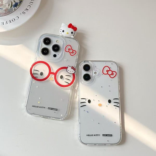 Qoo10] 眼鏡をかけたキティs用の女性向けケースネ