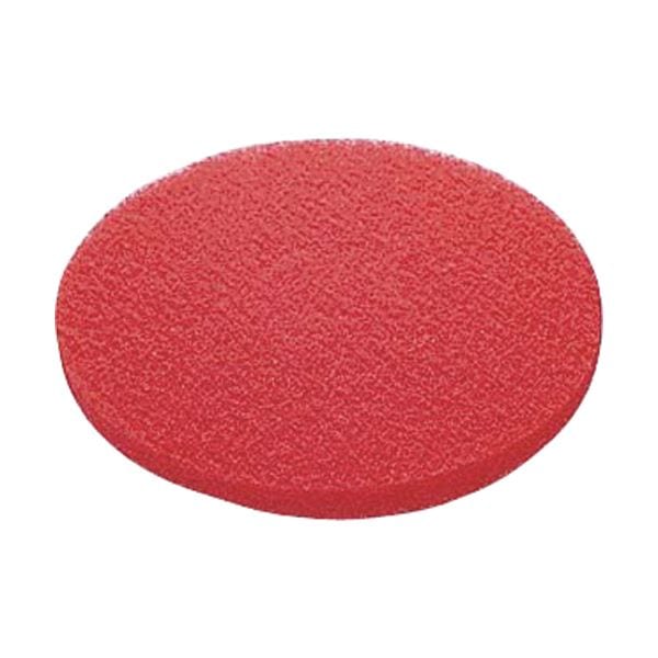 (まとめ）山崎産業(ポリシャー用パッド)51ラインフロアパッド9赤(保守用) E-17-9-R 1パック(5枚)(×3セット)