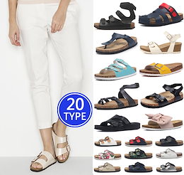 【ニ枚送料無料】♥2019ユニセックスカジュアルビーチサンダル/PUコルクスリッパCork Slippers/コルクのスリッパ ビルケン/サンダル レディース
