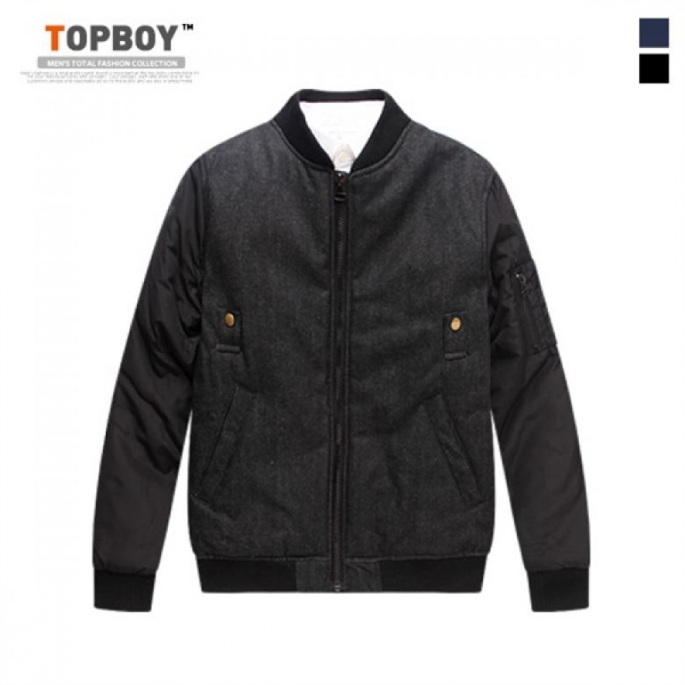 (トップボーイ) デニムカラーキルトエアラインジャンパー (DB030)