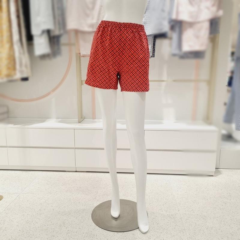 AK水原店 60番手 朱子 ハートプリント 女性トランク TP8994W