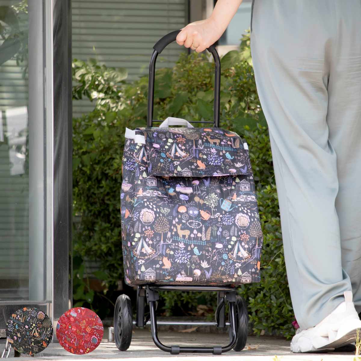 ショッピングカート CHARMISS メルヘン柄 28L 大容量 キャリーカート