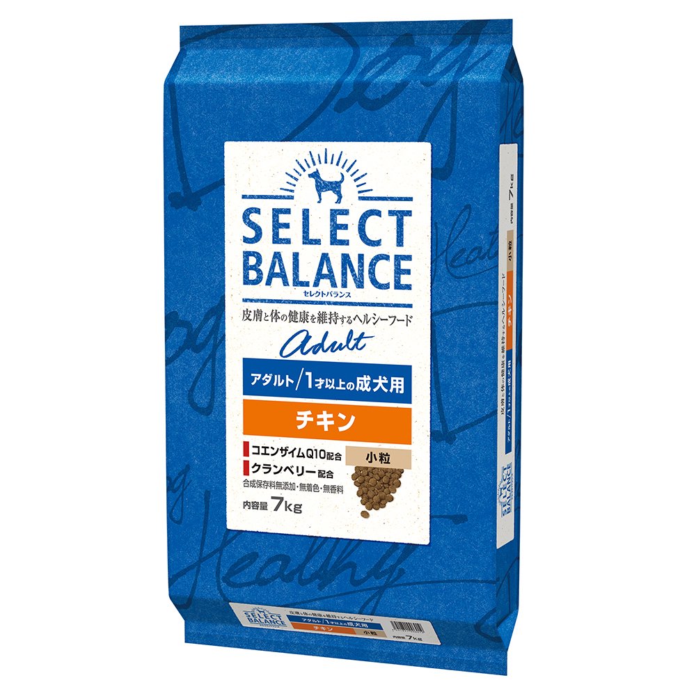 ドッグフード　セレクトバランス　アダルト　チキン小粒　１才以上の成犬用　７ｋｇ　ＣＲＣ45―03―52―00―00 7,858円