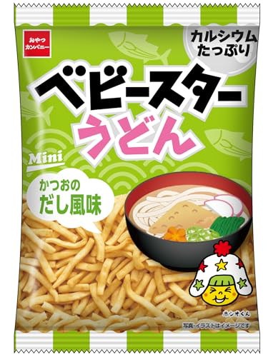 他サイト： 【公式】おやつカンパニー ベビースターラーメン うどんかつおだし味 20g×30袋(カルシウムたっぷり レシピ 駄菓子 小袋)の商品画像