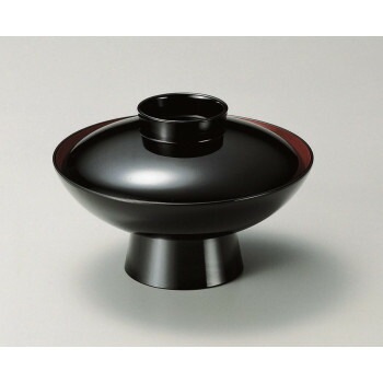 福井クラフト　6寸高台小槌椀（蓋親）黒内朱 38020150 4,182円