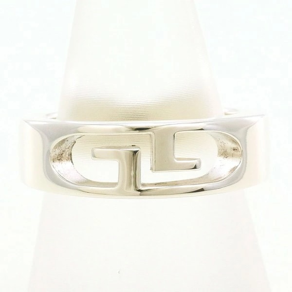 グッチ ダブルG シルバー リング 10号 箱 袋 中古