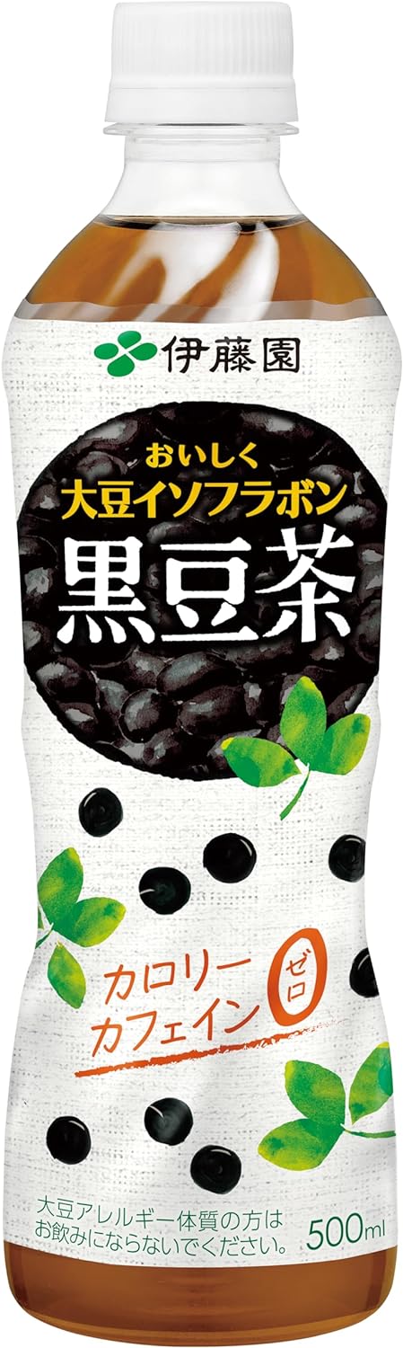おいしく大豆イソフラボン 黒豆茶 PET 500ml48本