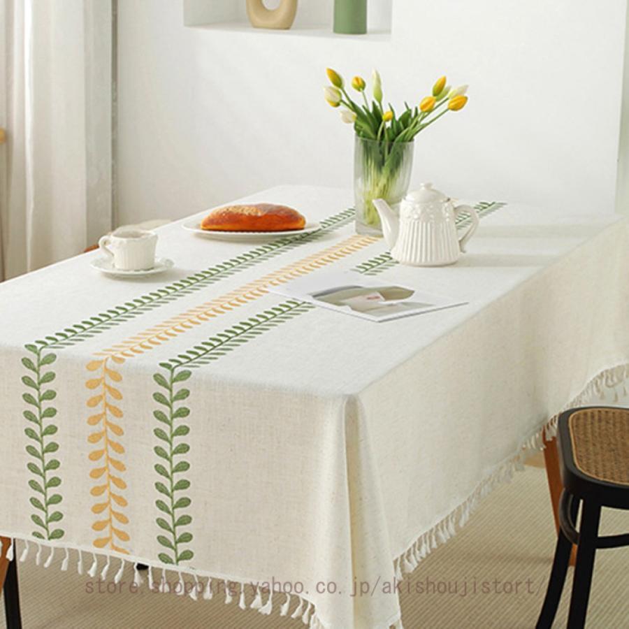 テーブルクロス おしゃれ かわいい テーブルカバー 北欧 ストライプ シンプル 食卓カバー 防塵 耐熱 天然素材 インテリア 自宅用 店舗用 ギフト 家庭用