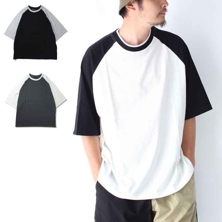 日本製 Tシャツ 丹後 度詰天竺 6オンス 2トーンネック ハーフスリーブ BBアンダー Tシャツ【セール品の為返品・交換不可商品】