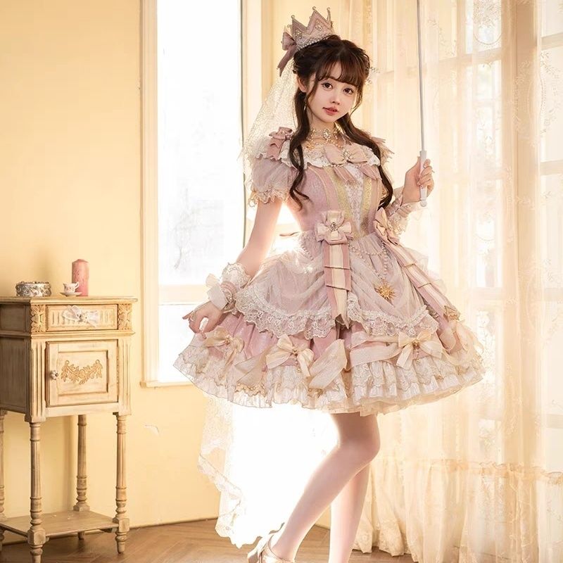 新作 小柄さん ロリータ 記念日 アンティーク風 ロングワンピース 春服 レディース