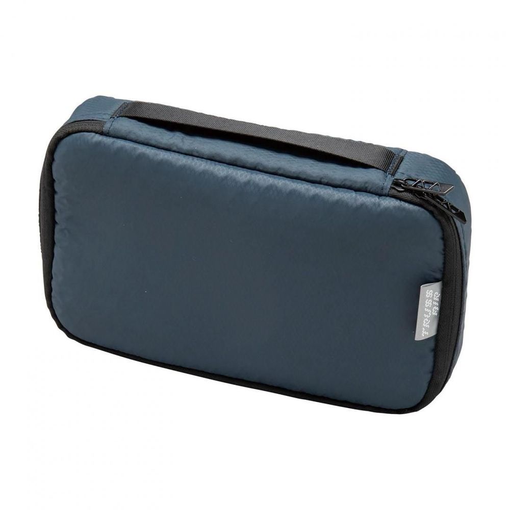 （まとめ買い）トラスエアー 軽量ボックス ポーチL ネイビー TA011NB [x3]