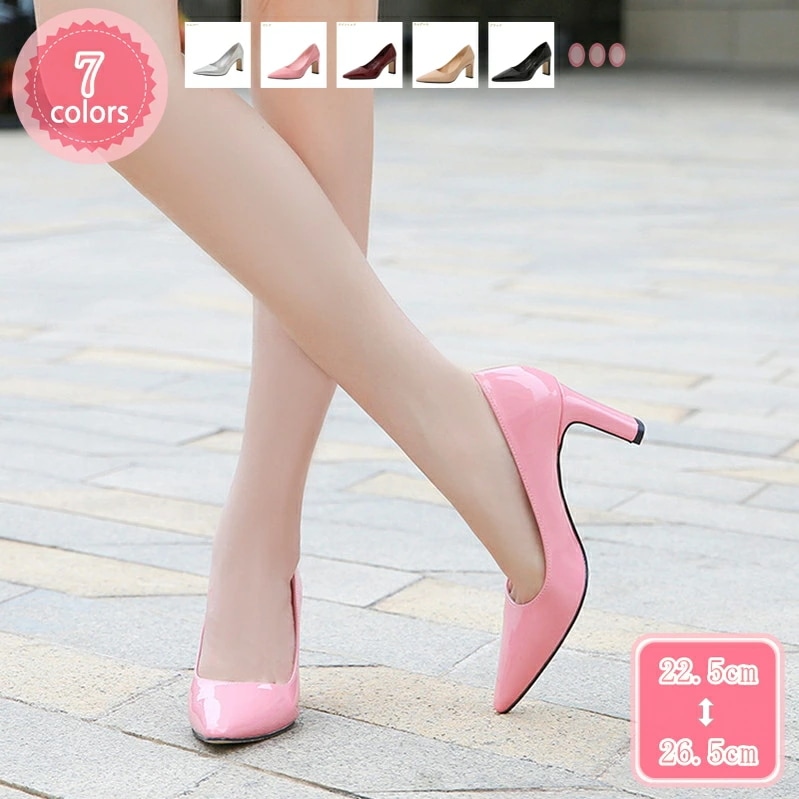 1000円OFFクーポン パンプス レディース 痛くない ポインテッドトゥ 婦人靴 太ヒール 通勤 ビジネス オフィス フォーマル 入学式 結婚式 黒 走れる 柔らかい 幅広 甲高 スムース調 脱げな