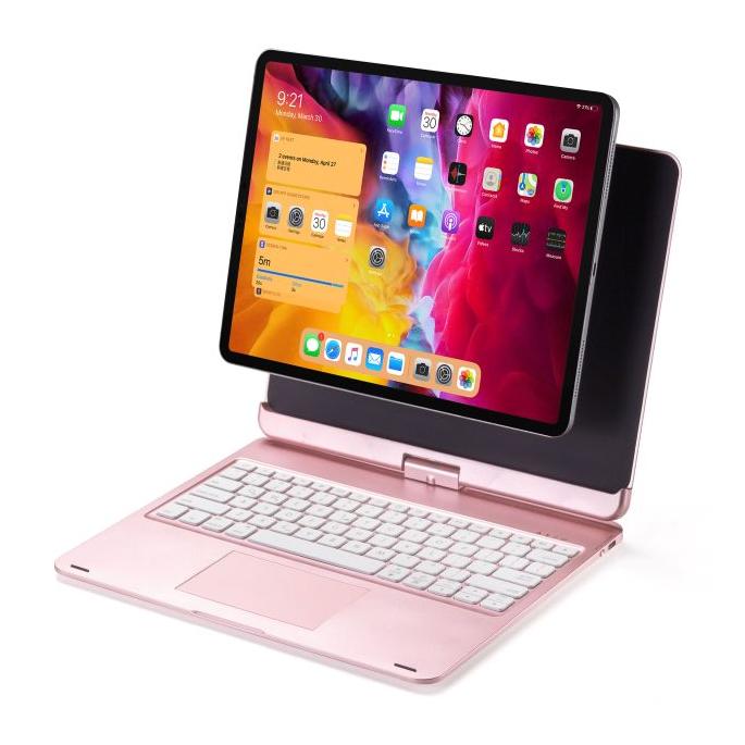 【iPad Airマグネット吸着】タッチパッド搭載キーボード付ケース iPad Air(13インチ)(M2)(M3) 兼用 360度回転カバー bluetooth接続 RG