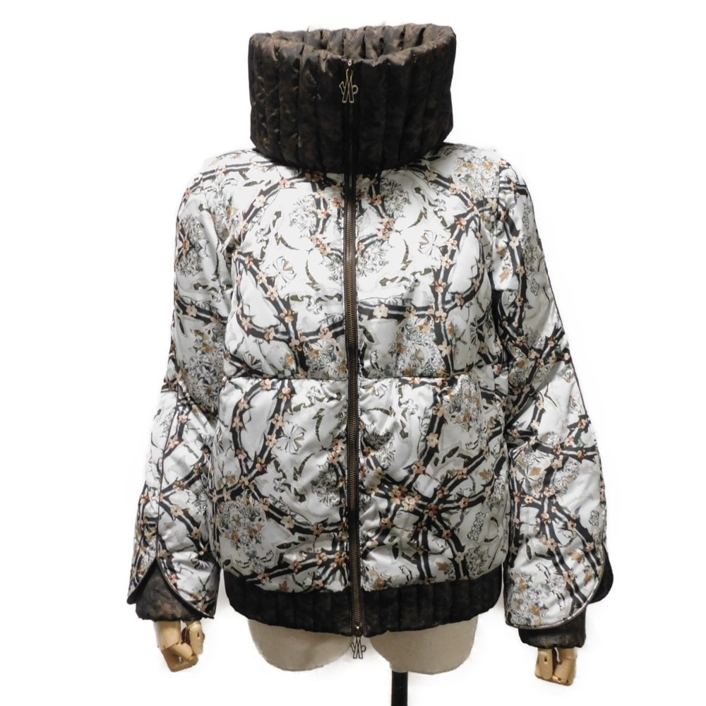 【中古】 ダウンジャケット 0 ナイロン フラワー 花柄 レイヤードスリーブ FIEST GIUBBOTTO メアリーカトランズ