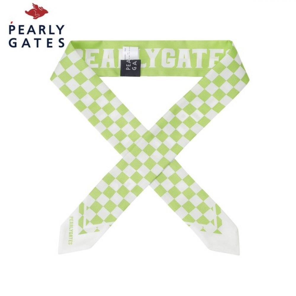 (Paris Gates) レディースチェッカーボードリバーシブルプチスカーフ