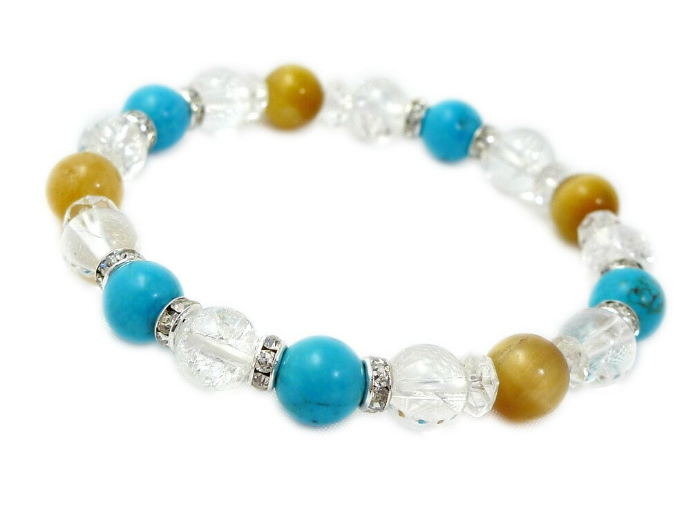 「OCEAN」 ターコイズ ブレスレット パワーストーン ブレスレット メンズ レディース 天然石 数珠 アクセサリー レディースブレスレット パワーストーンブレスレット 天然石ブレスレット 女性用