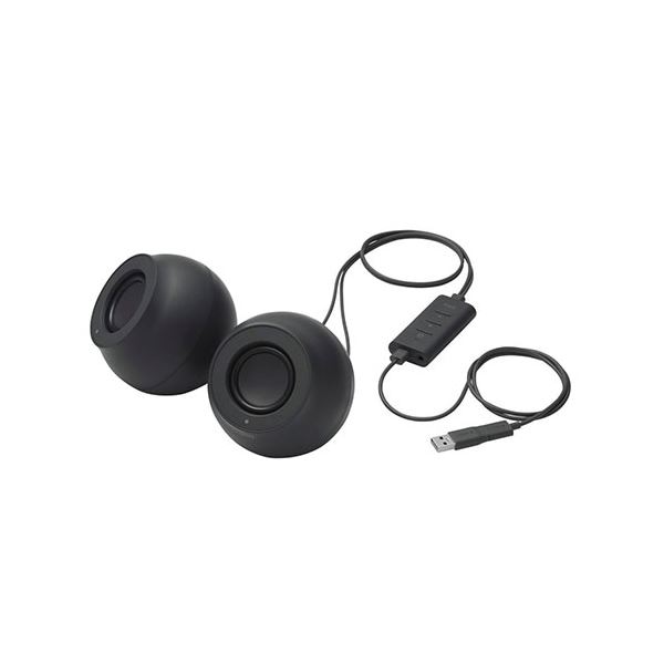 エレコム パソコン用2.0chスピーカー Stina SP-P10CUBシリーズ ブラック SP-P10CUBBK