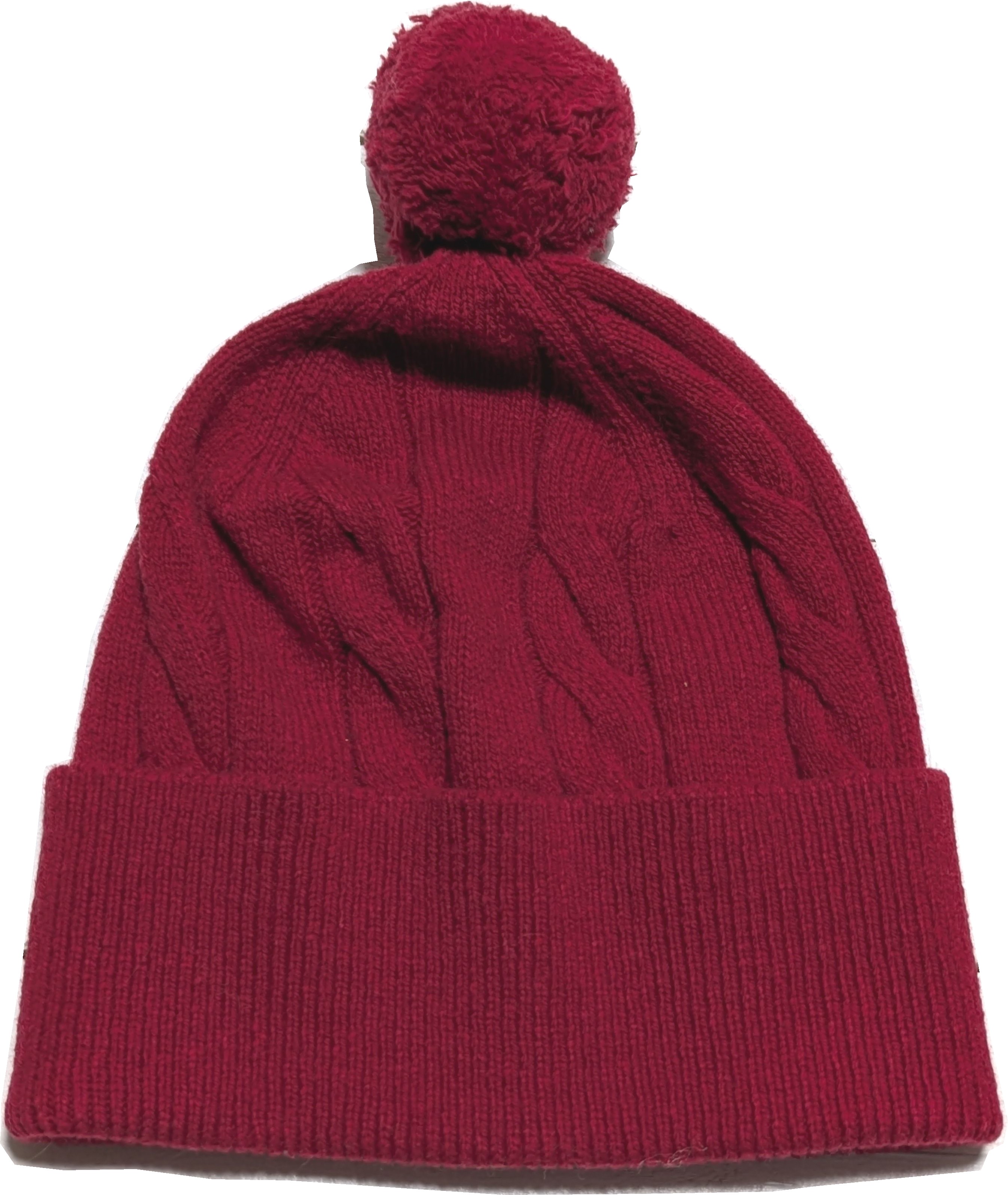 ボンボン付き メリノウール ニットキャップ ニット帽 レッド メンズ レディース Brooks Brothers 093