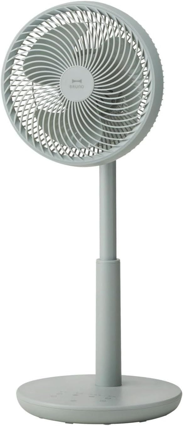 ブルーノ 扇風機 リビング dcモーター 静音 おしゃれ 首振り リモコン付き DCコンパクトフロアファン ブルーグリーン BOE075-DBGR