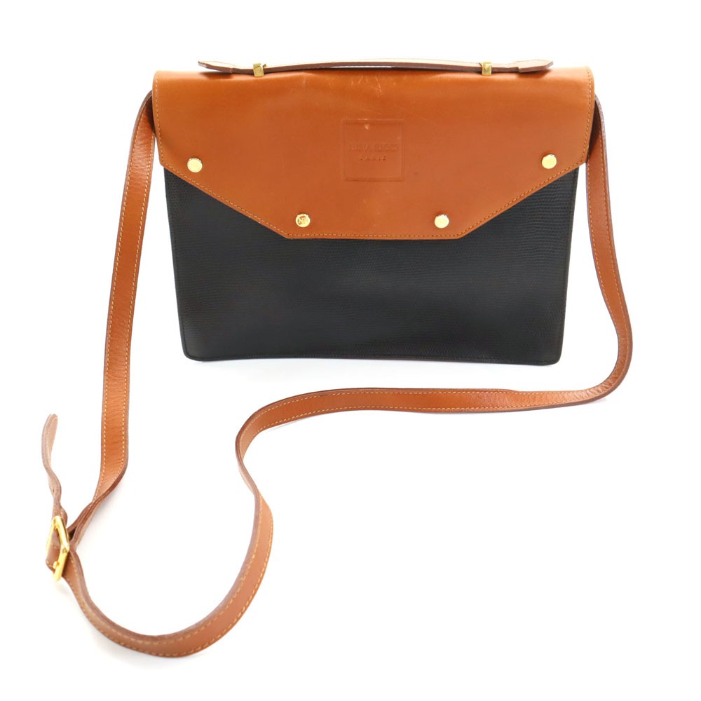 イタリア製 ショルダーバッグ ブラック レディース