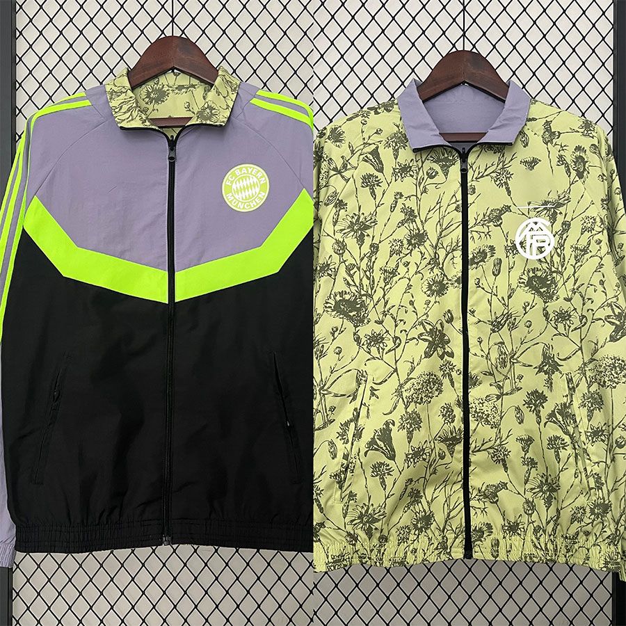 2324バイエルントレーニングスーツ外観服ジャージの男性用長袖ウィンドブレイカージャケットユニフォーム秋と冬のスポーツウェア