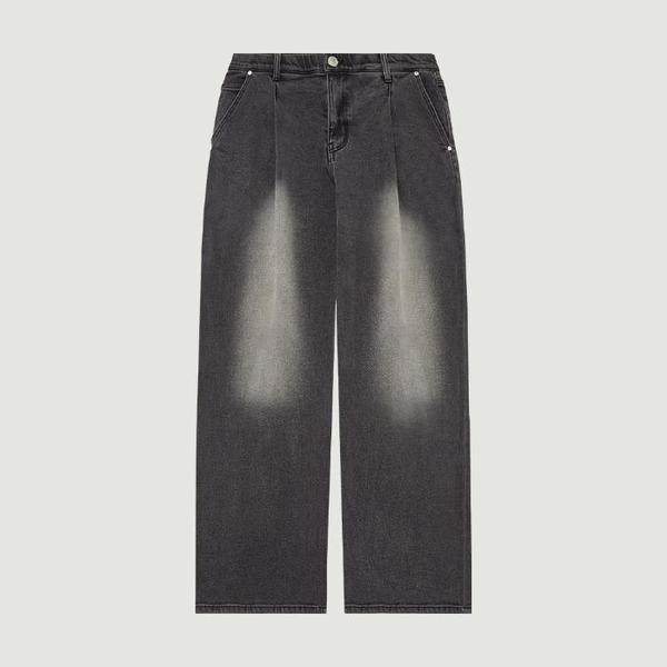 HC04 男性用ワンタックワイドジーンズ 男性用隠しバンディング ワンタックワイド起毛ジーンズ 10490-055- (S19755695)