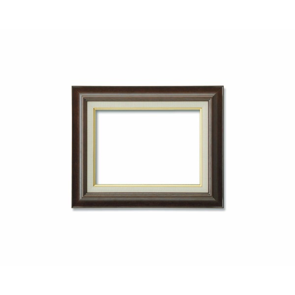 [Pサイズ額] 油絵額 キャンバス額 木製 茶色 P6号（410x273mm） ブラウン