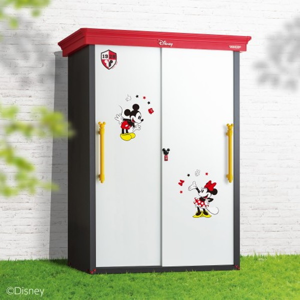 ヨドコウ YMWD-1307A MM ディズニーシリーズ ミッキーマウスモデル小型物置 法人向け・配送のみ販売 メーカー直送
