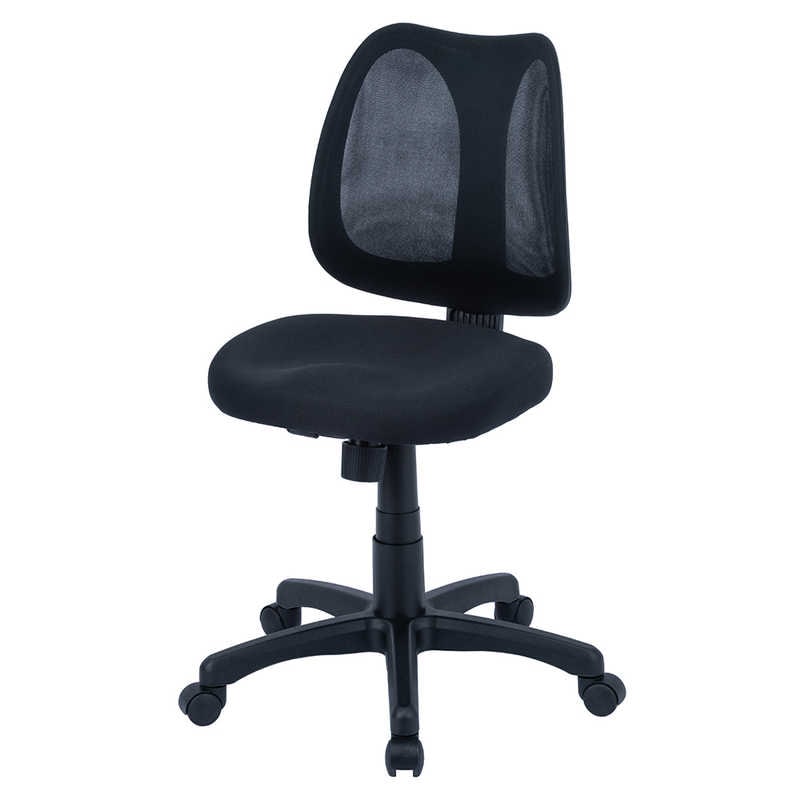 ナカバヤシ　ソリッドメッシュチェアー モールドウレタン座面　RZS201BK