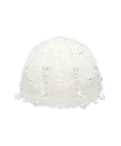 ROCKFISH WEATHERWEAR公式 バブルハット [X SUSAN FANG] FURRY BUBBLE HAT WHITE