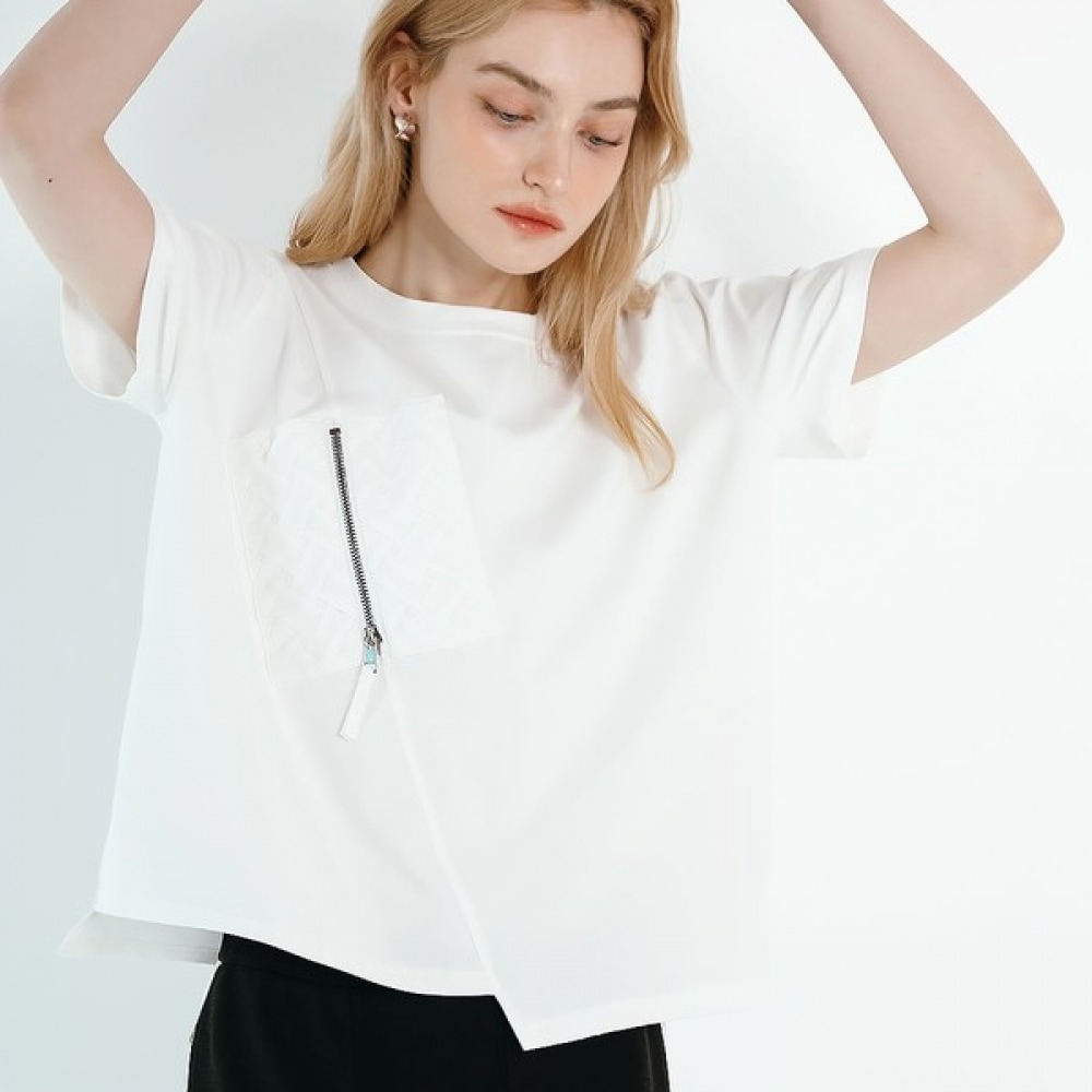 (マックス・カルティッジョ) オブリークノーカット半袖Tシャツ