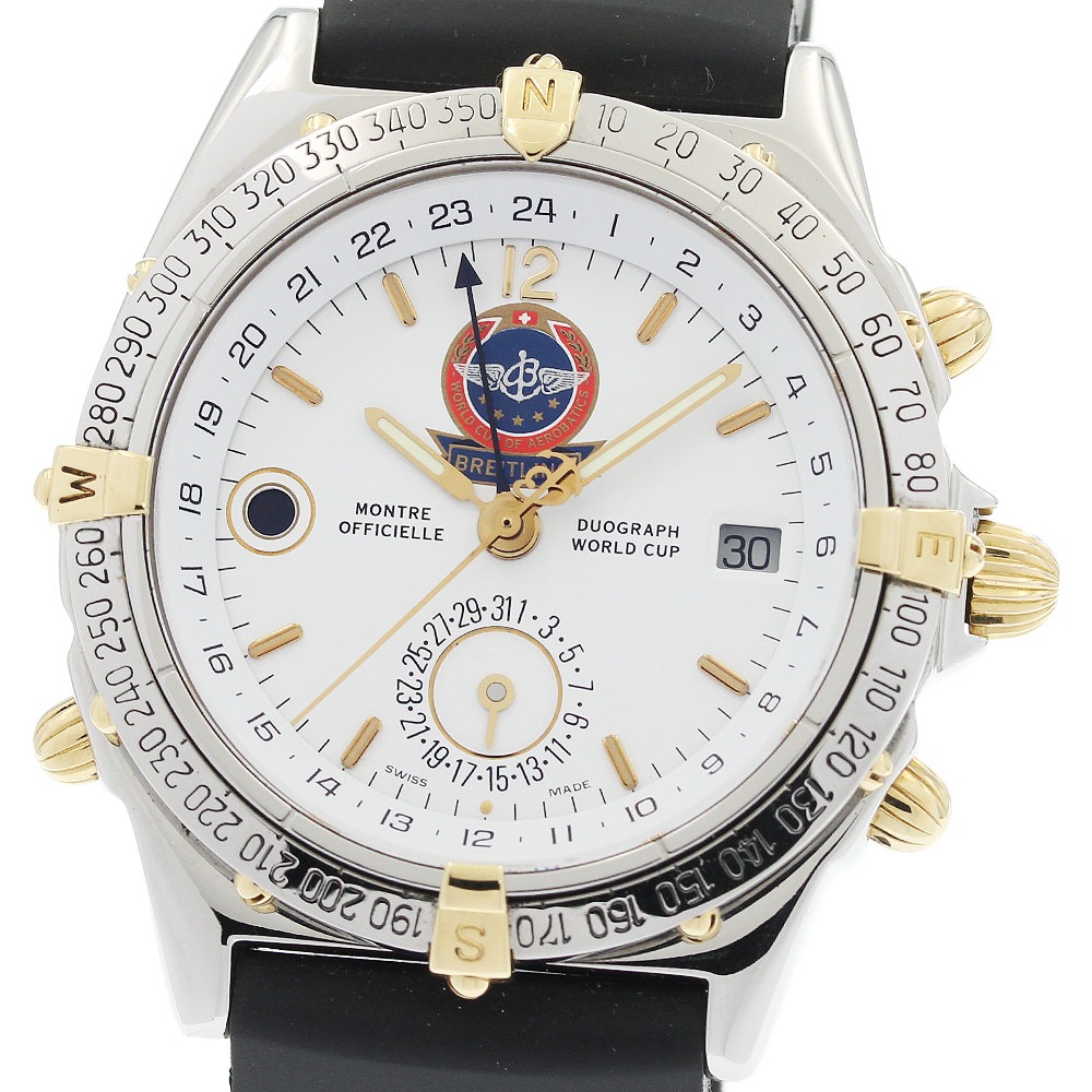 ブライトリング BREITLING B15508 デュオグラフ 1000本限定 自動巻き メンズ 良品 _955521【中古】