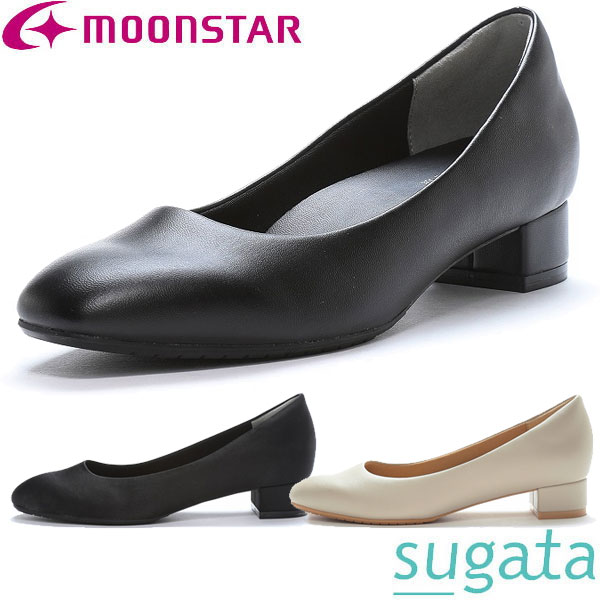 ムーンスター moonstar スガタ sugata MS SGT606 レディース パンプス 3cm ヒール 抗菌防臭 靴 MSSGT606